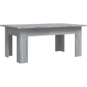 vidaXL Salontafel 100x60x42 cm bewerkt hout grijs sonoma eikenkleurig