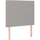 vidaXL Hoofdbord lichtgrijs 80x5x118/128 cm stof