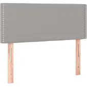 vidaXL Hoofdbord 90x5x78/88 cm stof lichtgrijs