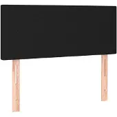 vidaXL Hoofdbord 100x5x78/88 cm stof zwart