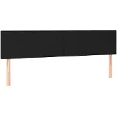 vidaXL Hoofdborden 180x5x78/88 cm stof zwart