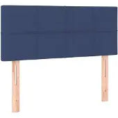 vidaXL Hoofdbord 80x5x78/88 cm stof blauw