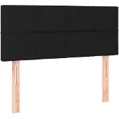 vidaXL Hoofdbord 80x5x78/88 cm stof zwart