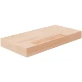 vidaXL Plank 40 x 20 x 4 cm onbewerkt massief eikenhout