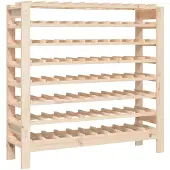 vidaXL Wijnrek 109,5x30x107,5 cm massief grenenhout