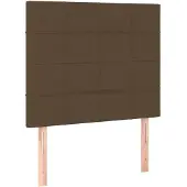 vidaXL Hoofdbord donkerbruin 90x5x118/128 cm Stof
