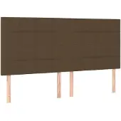 vidaXL Hoofdbord donkerbruin 180x5x118/128 cm stof