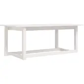 vidaXL Salontafel 110x55x45 cm massief grenenhout wit