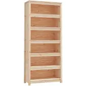 vidaXL Boekenkast 80x35x183 cm massief grenenhout