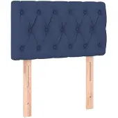 vidaXL Hoofdbord 80x7x78/88 cm stof blauw
