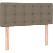 vidaXL Hoofdbord 80x5x78/88 cm stof taupe