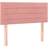 vidaXL Hoofdbord 80x5x78/88 cm fluweel roze