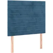 vidaXL Hoofdbord donkerblauw 80x5x118/128 cm fluweel