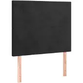 vidaXL Hoofdbord zwart 80x5x118/128 cm fluweel