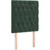 vidaXL Hoofdbord donkergroen 80x7x118/128 cm fluweel