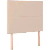 vidaXL Hoofdbord cappuccino 90x5x118/128 cm Kunstleer
