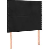 vidaXL Hoofdbord zwart 90x5x118/128 cm fluweel