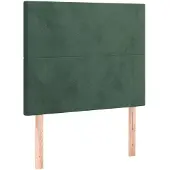 vidaXL Hoofdbord donkergroen 90x5x118/128 cm fluweel