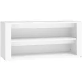 vidaXL Schoenenrek 100x35x45 cm bewerkt hout wit