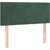 vidaXL Hoofdbord 90x5x78/88 cm fluweel donkergroen