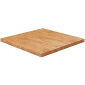vidaXL Tafelblad vierkant 80x80x4cm massief eikenhout lichtbruin