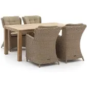 Intenso furniture Intenso Milano/ROUGH-S 160cm dining tuinset 5-delig