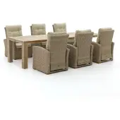 Intenso furniture + 10% kassakorting | Intenso Mazzano/ROUGH-X 320cm lounge-dining tuinset 7-delig verstelbaar
