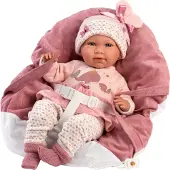 Jokomisiada Mimi 42cm met draagstoel roze