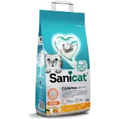 Sanicat Clumping White Duo Vanilla & Mandarin kattenbakvulling 2 x 10 liter