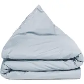 Yumeko Kinderdekbedovertrek Katoensatijn 120x150 Blauw - Eco, Bio & Fairtrade