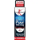 Lucovitaal Melatonine duo 0.1mg 2 x 500 tabletten (1000tb)
