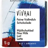 Vivani Chocolade naps melk 5 gram 200 stuks