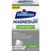 Davitamon Magnesium - Magnesium tabletten - Voedingssupplement- 60 Magnesium kauwtabletten