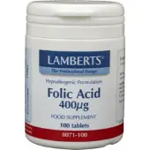 Lamberts Vitamine B11 400 mcg (foliumzuur) 100 tabletten
