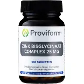 Proviform Zink bisglycinaat 25 mg complex 100 tabletten