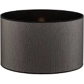 Duolla Lampenkap Roller Ø 50 cm, zwart/zilver, zwart, Textiel / Stof / Zijde