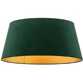 Duolla Lampenkap Cone hoogte 22,5 cm, donkergroen/goud, groen, Textiel / Stof / Zijde