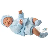 Llorens Lalka Bobas Nino, Europees model, badkameraccessoire, 45 cm