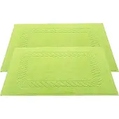 Zöllner set van 2 badmatten, 100% katoen, 50x70 cm, appelmaat