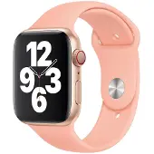 Apple Watch 42/44/45 mm Siliconen Horlogeband Sport Grapefruit