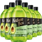 Nature Box Avocado Vegan Douchegel 6 x 385ml - Grootverpakking