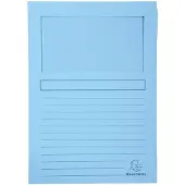 Exacompta SUPER Pak van 100 venstermappen - 160g/m2 - 22x31cm - - Lichtblauw - 50152E