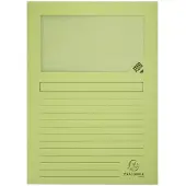 Exacompta SUPER Pak van 100 venstermappen - 160g/m2 - 22x31cm - - Lichtgroen - 50153E