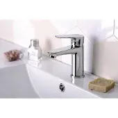 Aqualine Lotta wastafelkraan chroom