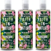 Faith In Nature - Wild Rose Shampoo - 400ml - 3 Pak