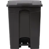 Jantex afvalemmer zwart 65L, 65,6(h) x 50(b) x 40(d)cm