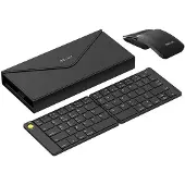 Delux Set Wireless foldable Keyboard KF10 and mouse MF10PR