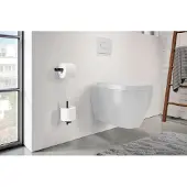 Zack Carvo toiletrolhouder 16,5x10x2,6cm zwart