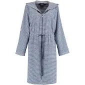 Cawö Badjas 3335 Capuchon & Rits Women Marine Wit-42