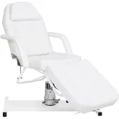 vidaXL Massagetafel 180x62x(87-112) cm wit